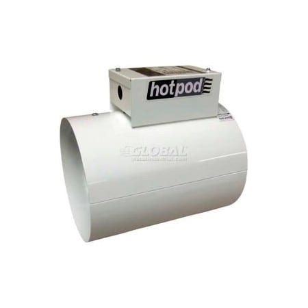 Tpi TPI Hotpod 8" Diameter Inlet Duct Mounted Heater Hardwired HP8-1440120-2T 1440/720W 120V HP814401202T